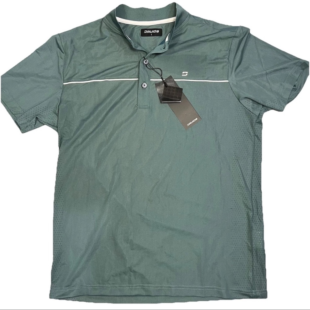 NWT Druids Golf Polo Green Men’s Large Performance